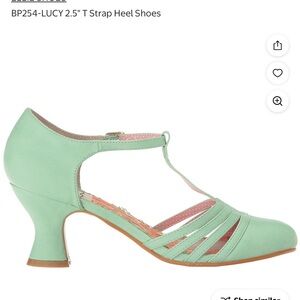 Bettie Page Mint Green Flats